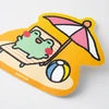 Froggy Sunbathing Summer Vinyl Sticker
