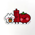 Fries and Ketchup Bunny Vinyl Sticker