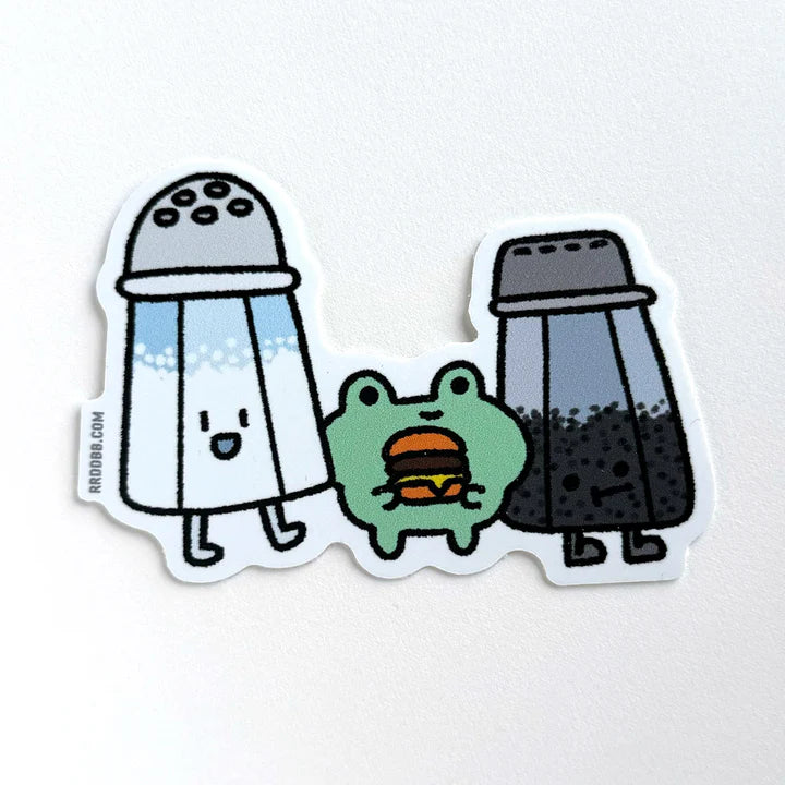 Salt and Pepper Vinyl Sticker