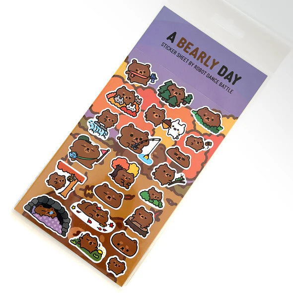 A Bearly Day Planner Sticker Sheet