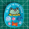 Be Nice To The Ocean Iron On Patch