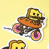 Bread Bike Vinyl Sticker