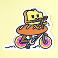 Bread Bike Vinyl Sticker