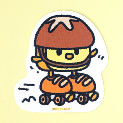Bread Roller Skate Vinyl Sticker