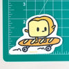 Bread Skateboard Vinyl Sticker
