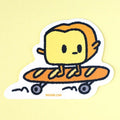 Bread Skateboard Vinyl Sticker