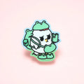 Grumpy Chicken Frog Outfit Sticker