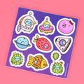Commander Kitty Sticker Sheet