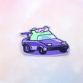Cool Car Frog Sticker