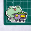 Frog Mart Shopping Cart Vinyl Sticker
