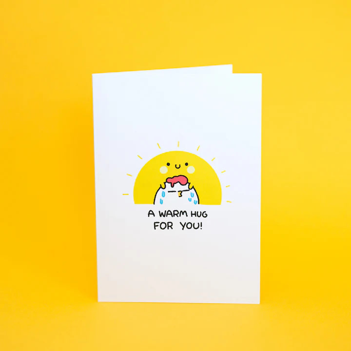Grumpy Chicken "A Warm Hug" Greeting Cards