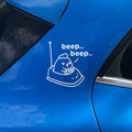 Grumpy Chicken Bumper Car Transfer Sticker