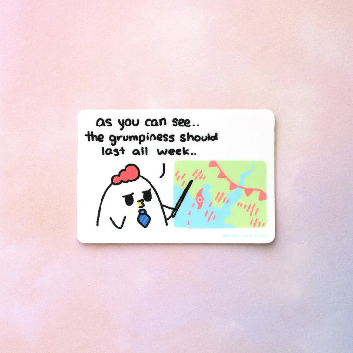 Grumpy Chicken Grumpy Forecast Sticker