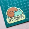 Lazy Snail Frog Sticker