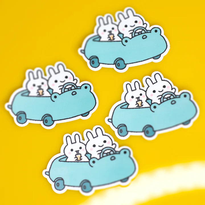 Miki The Bunny Frog Car Sticker