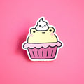 Cupcake Frog Sticker