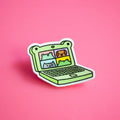 Froggy Laptop Teleconference Sticker