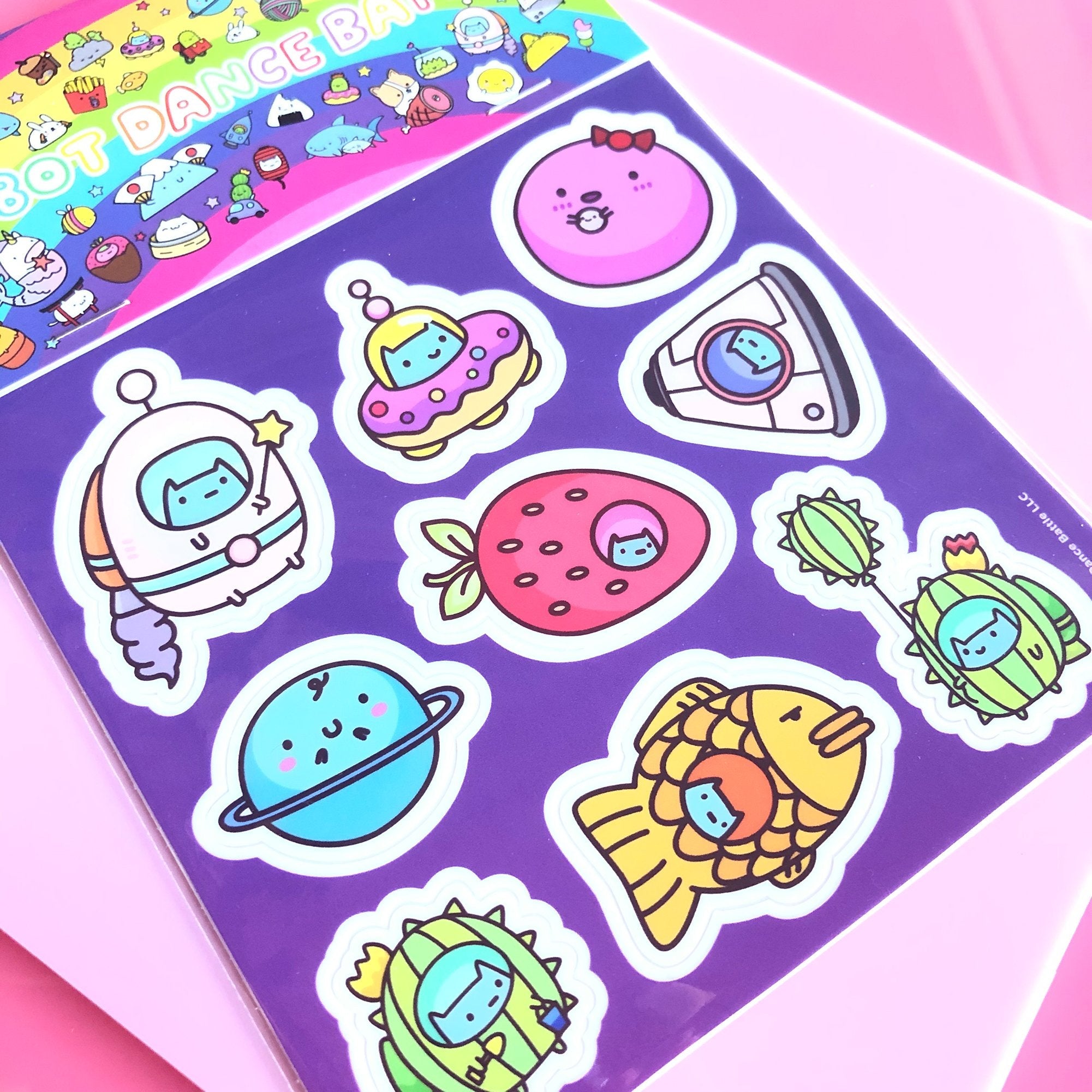 Commander Kitty Sticker Sheet