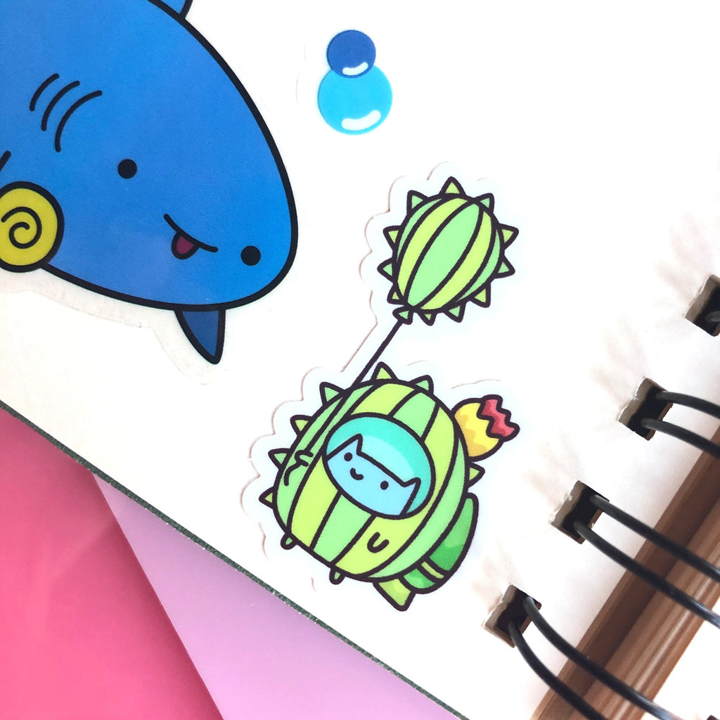Commander Kitty Sticker Sheet