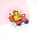Pizza The Pizza Delivering Pizza Sticker