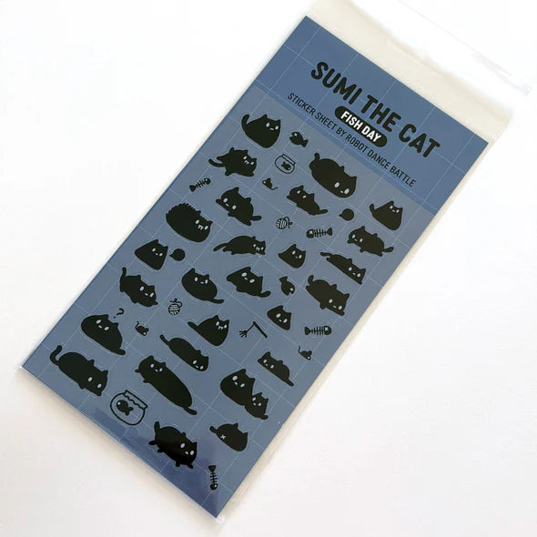 Sumi The Black Cat Sticker Sheet